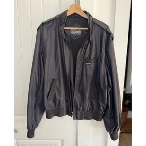 Vintage Members Only Black Iconic Racer Jacket - Size XL